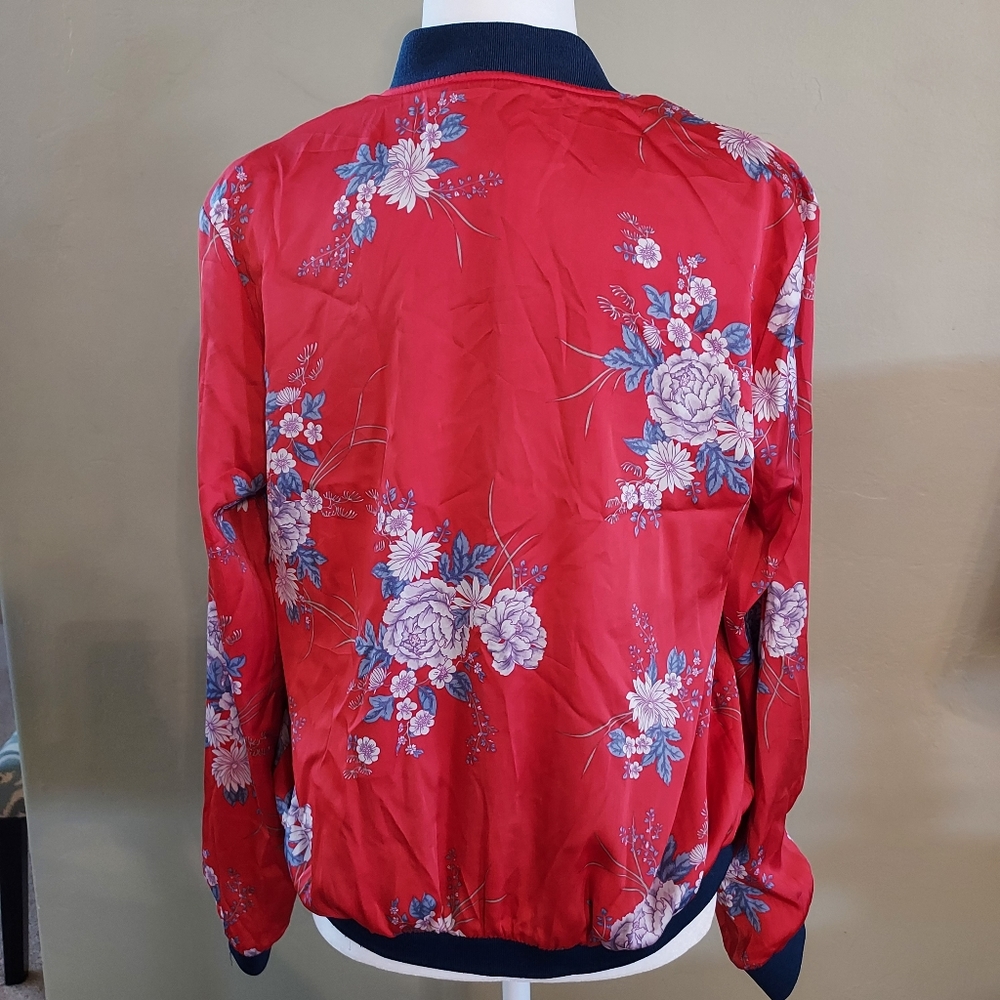 Floral Bomber Jacket - image 4